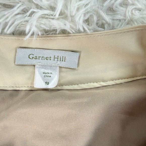 Garnet Hill Cream Lace Overlay Flowy Skirt Women's 10 Whimsical Romantic Fairy - Picture 5 of 12